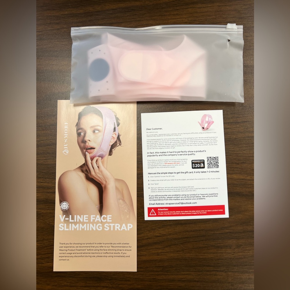 V-Line Face Slimming Strap - Pink
